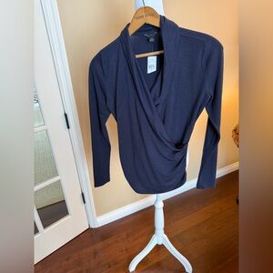 Ann Taylor Loft Bavy Wrap V-Neck Top Size XS NWOT